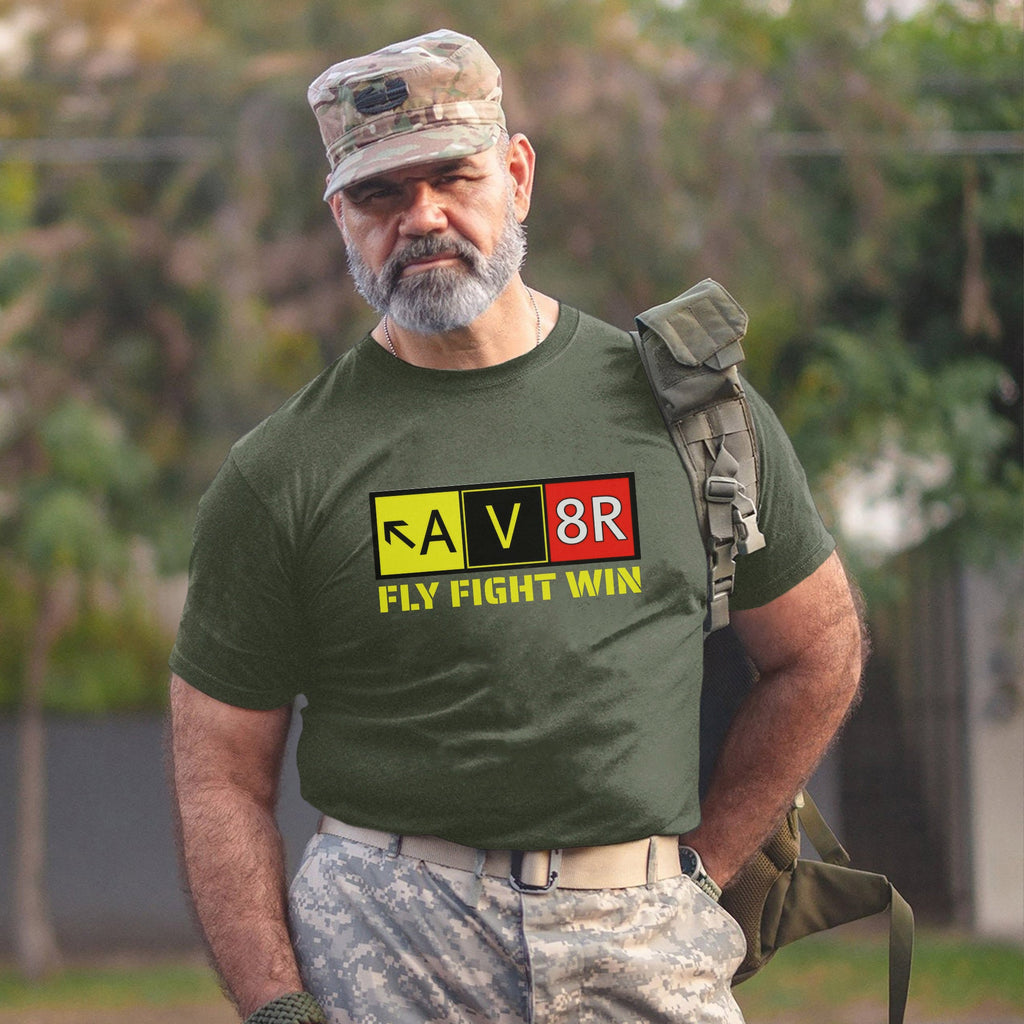 Aviation Pilot AV8R Aviator Fly Fight Win T-Shirt product image 12