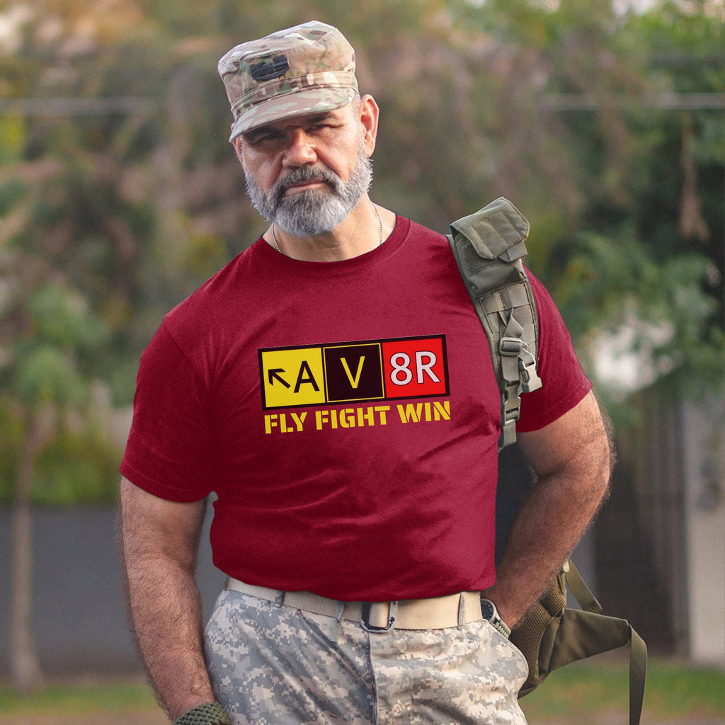 Aviation Pilot AV8R Aviator Fly Fight Win T-Shirt product image 14