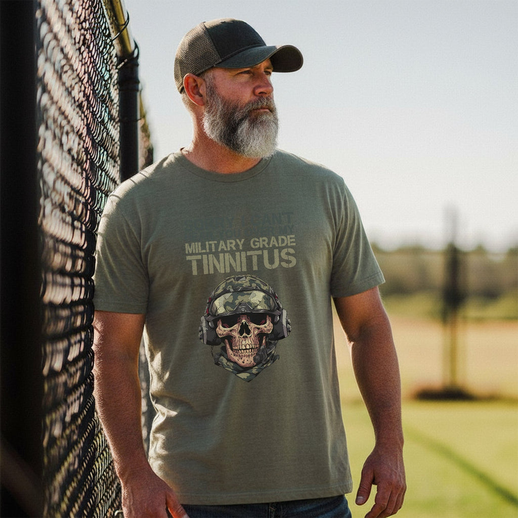Can’t Hear You Military Tinnitus Comfort Colors T-Shirt product image 3