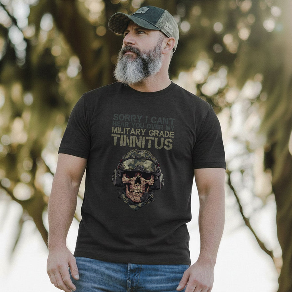 Can’t Hear You Military Tinnitus Comfort Colors T-Shirt product image 5