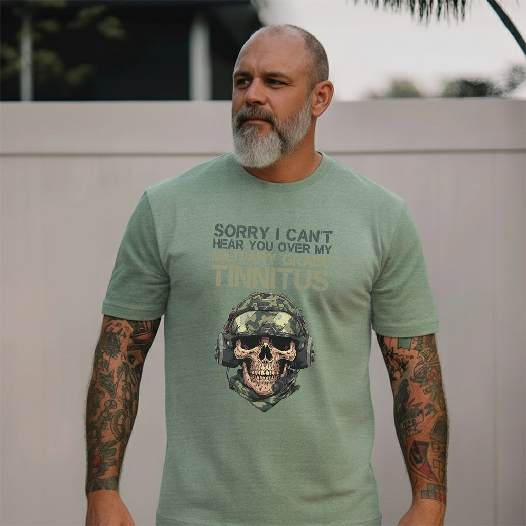 Can’t Hear You Military Tinnitus Comfort Colors T-Shirt product image 6