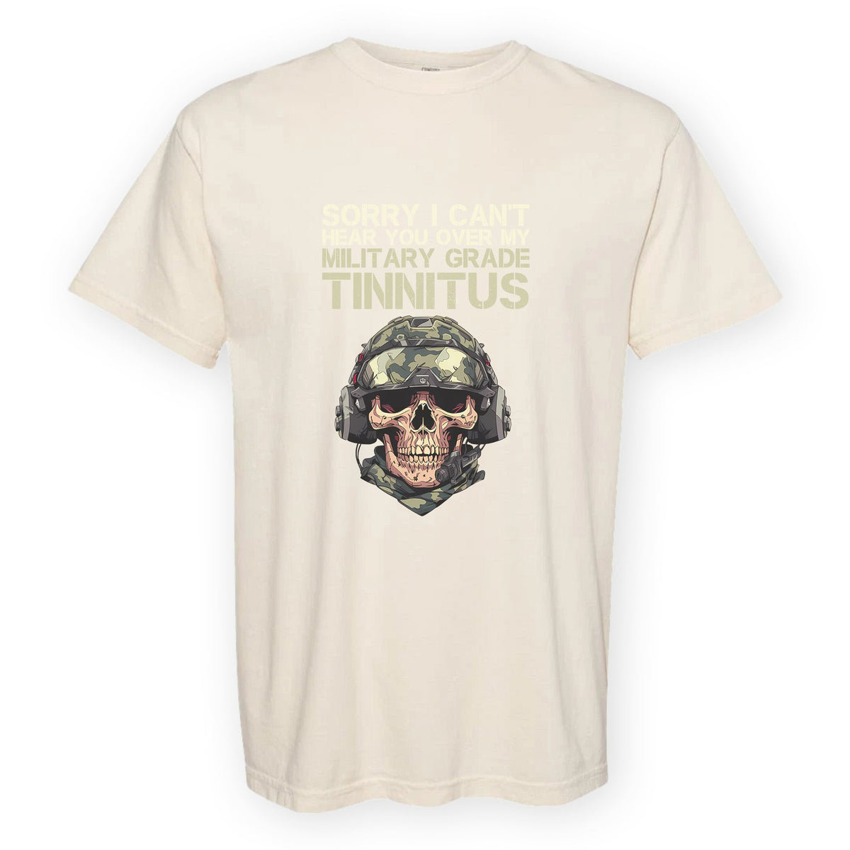 Can’t Hear You Military Tinnitus Comfort Colors T-Shirt product image 13