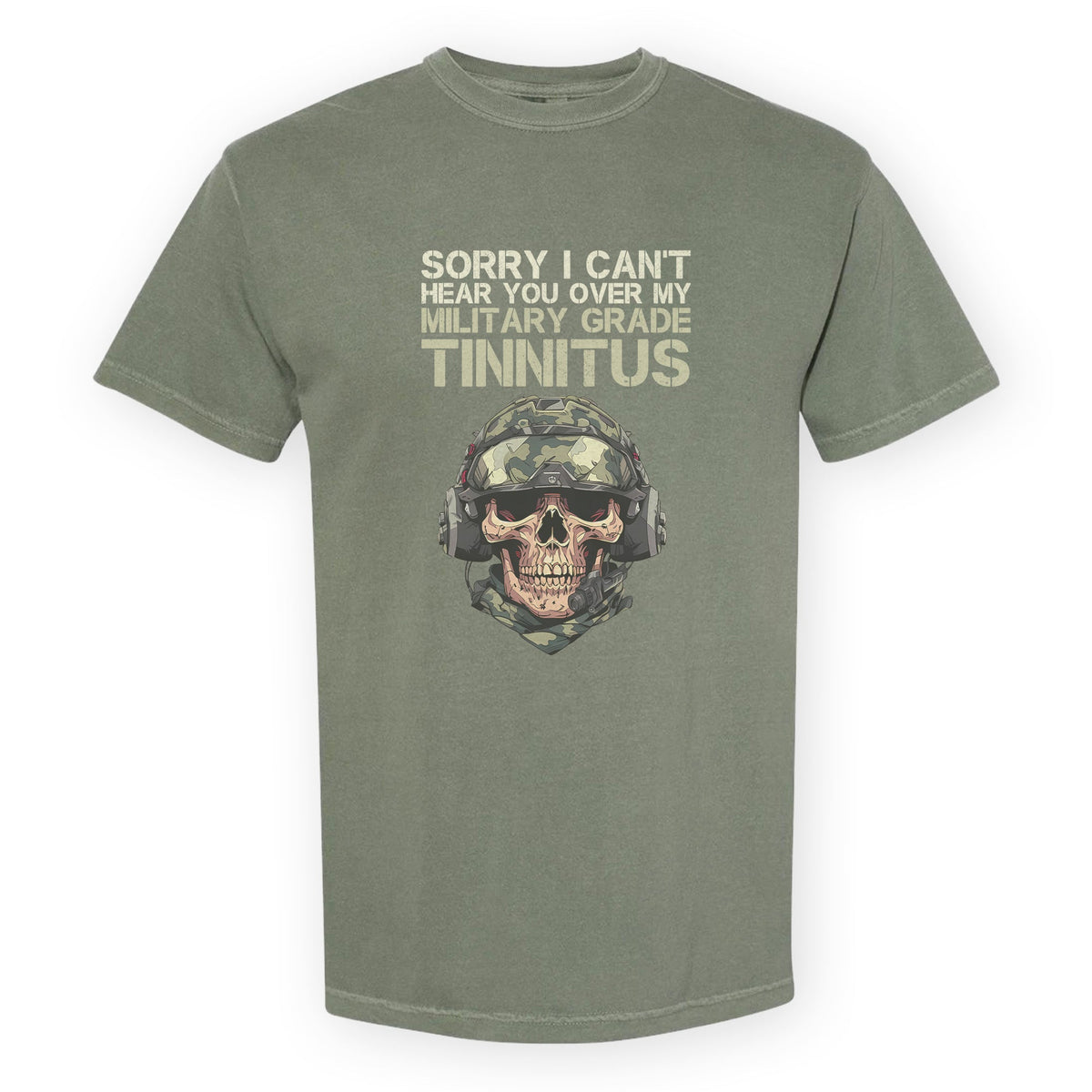 Can’t Hear You Military Tinnitus Comfort Colors T-Shirt product image 8