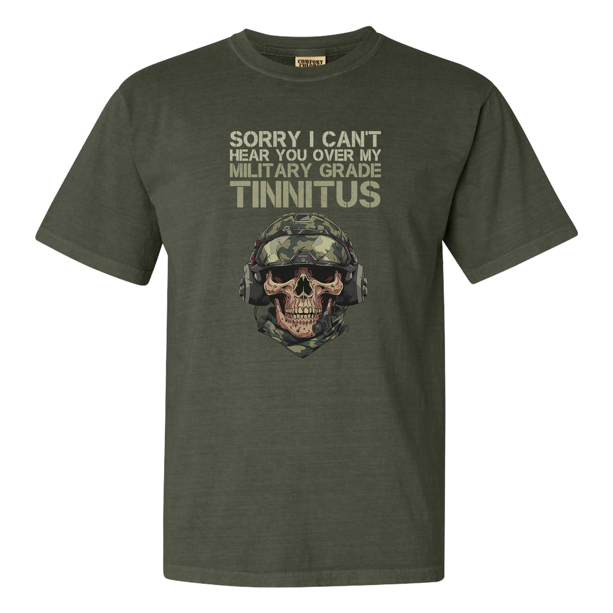 Can’t Hear You Military Tinnitus Comfort Colors T-Shirt product image 12