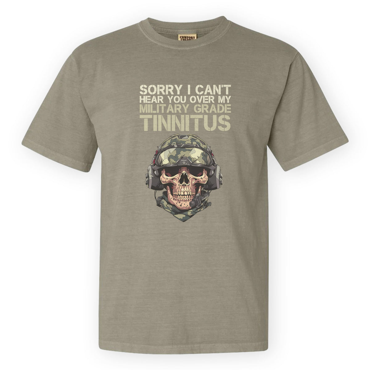 Can’t Hear You Military Tinnitus Comfort Colors T-Shirt product image 16