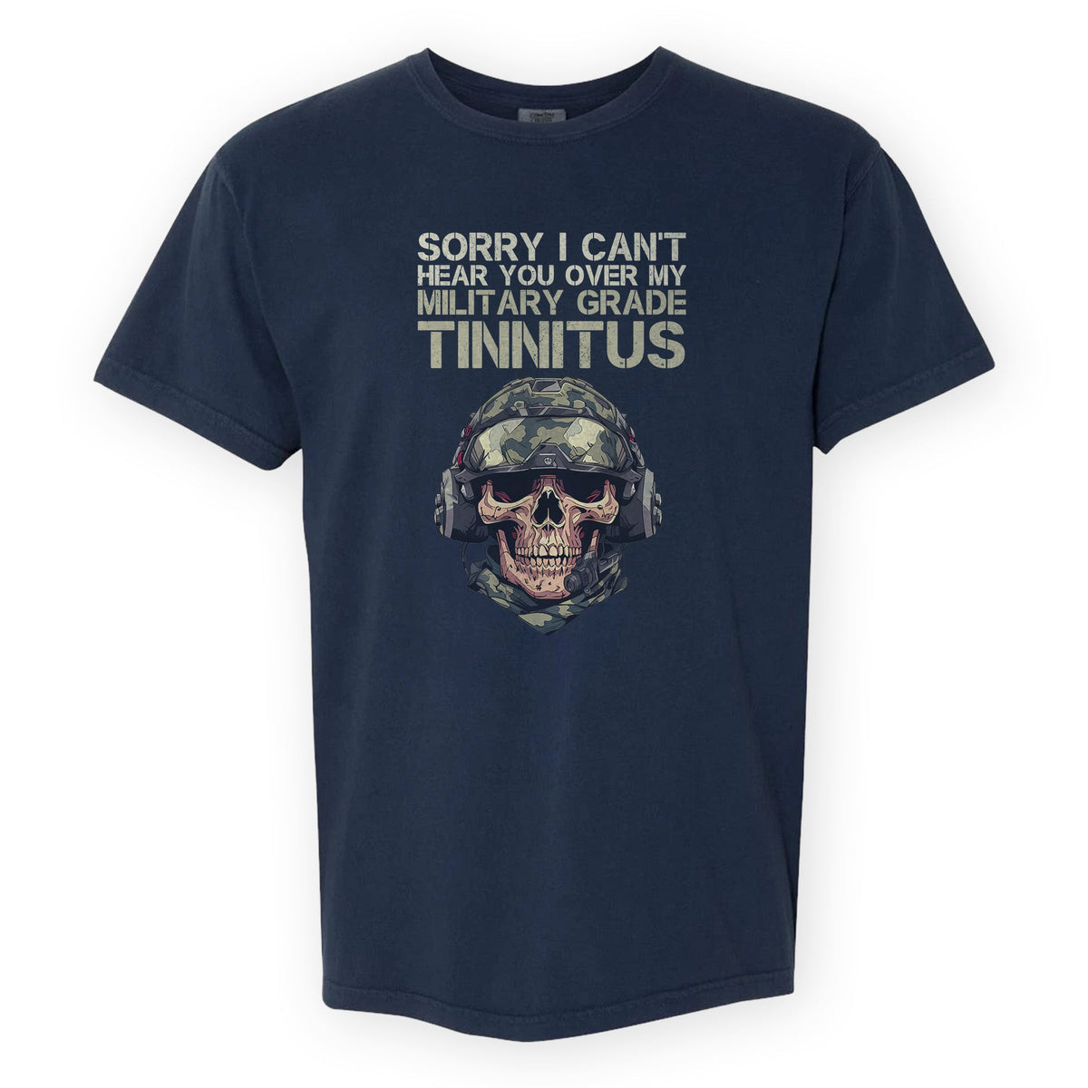 Can’t Hear You Military Tinnitus Comfort Colors T-Shirt product image 9