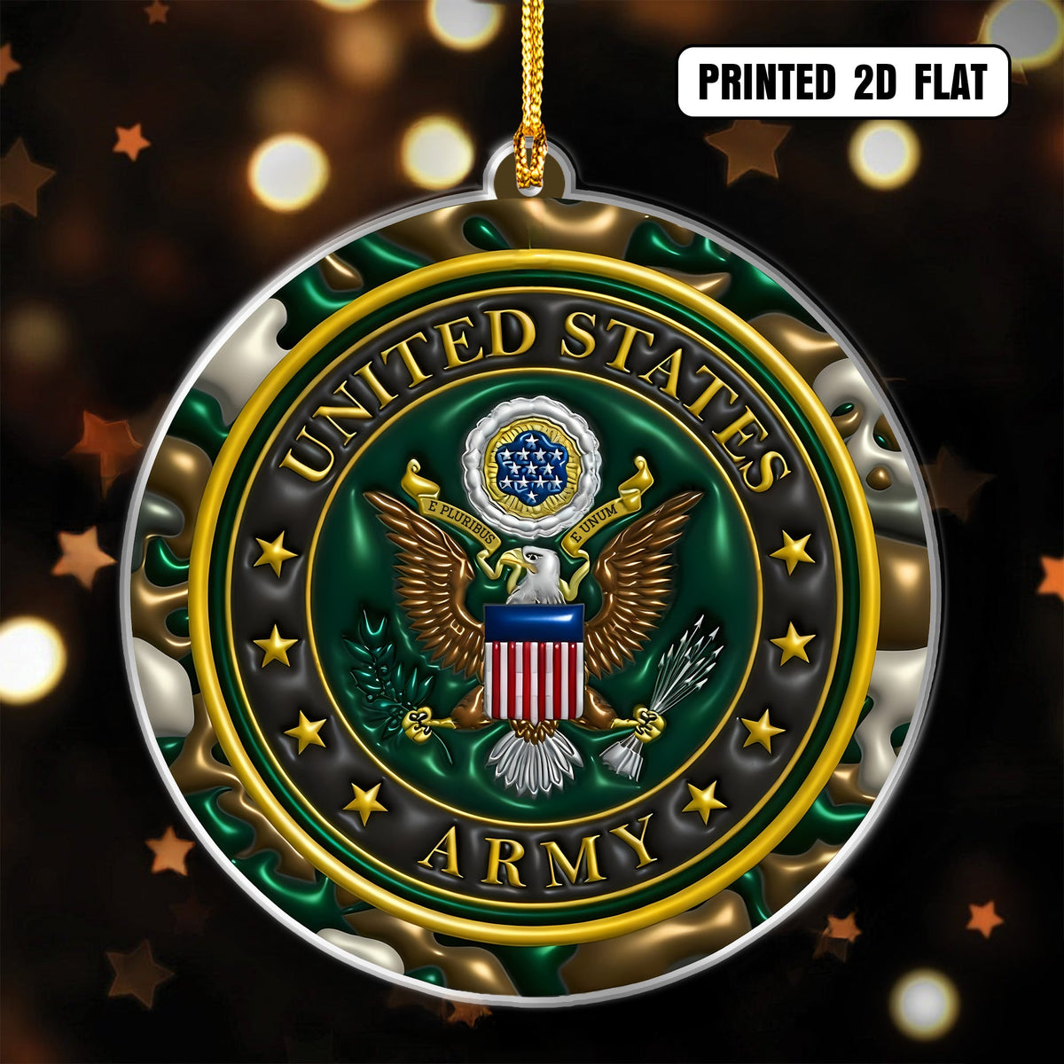 Patriotic Veteran Branch Ornament