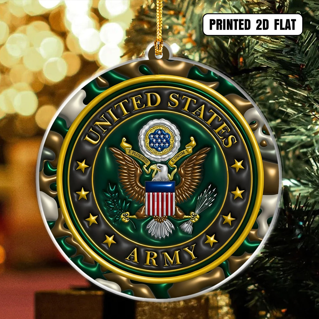 Patriotic Veteran Branch Ornament