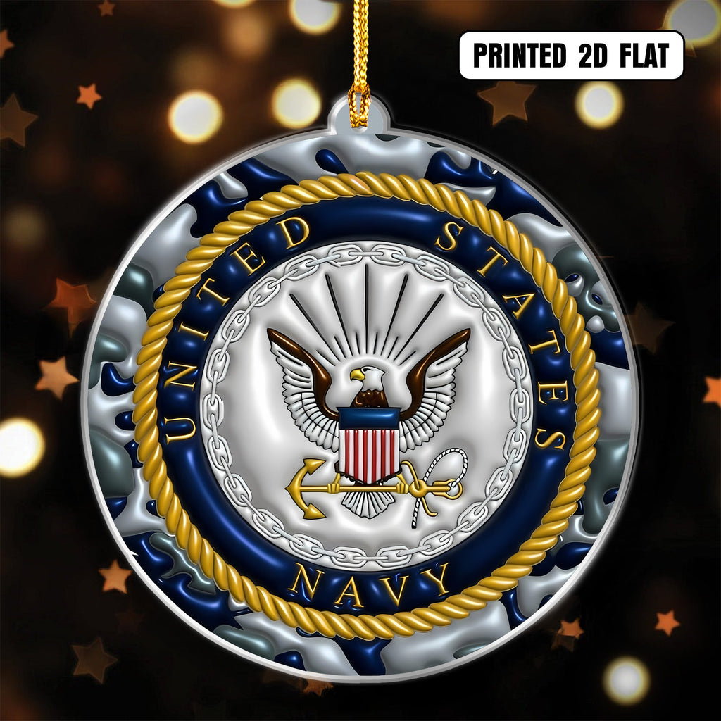 Patriotic Veteran Branch Ornament