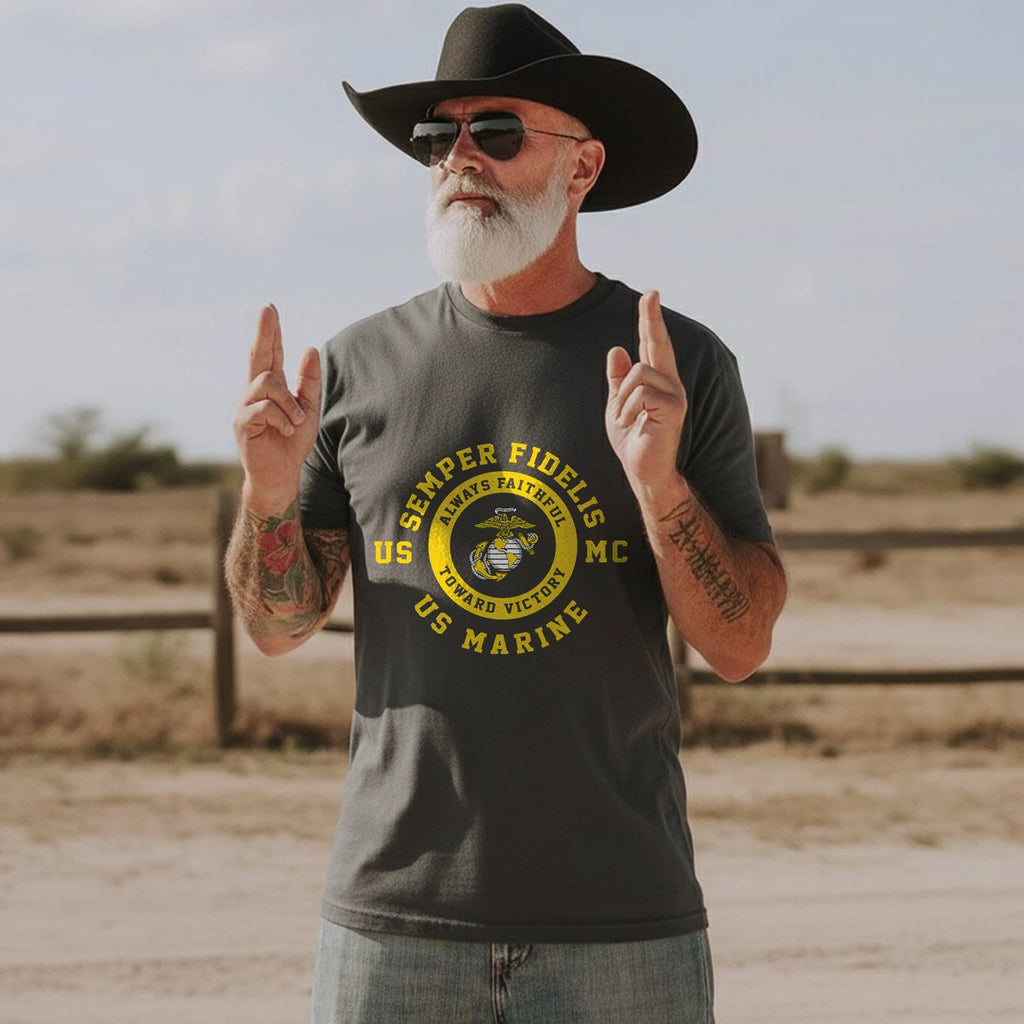 Semper Fidelis USMC Always Faithful Toward T-Shirt product image 3