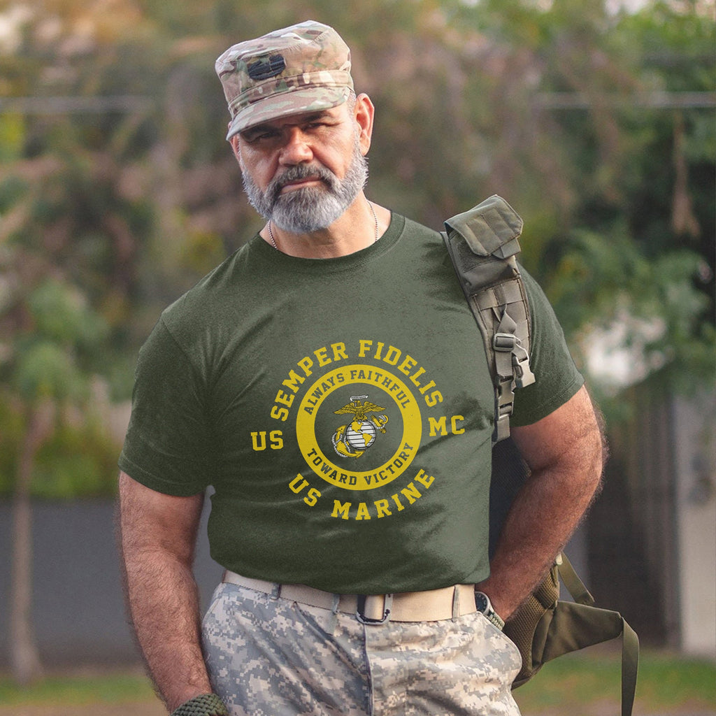 Semper Fidelis USMC Always Faithful Toward T-Shirt product image 12