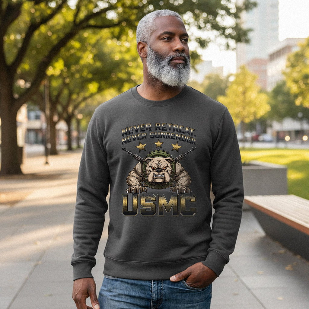 Bulldog Never Retreat Surrender Sweatshirt product image 4