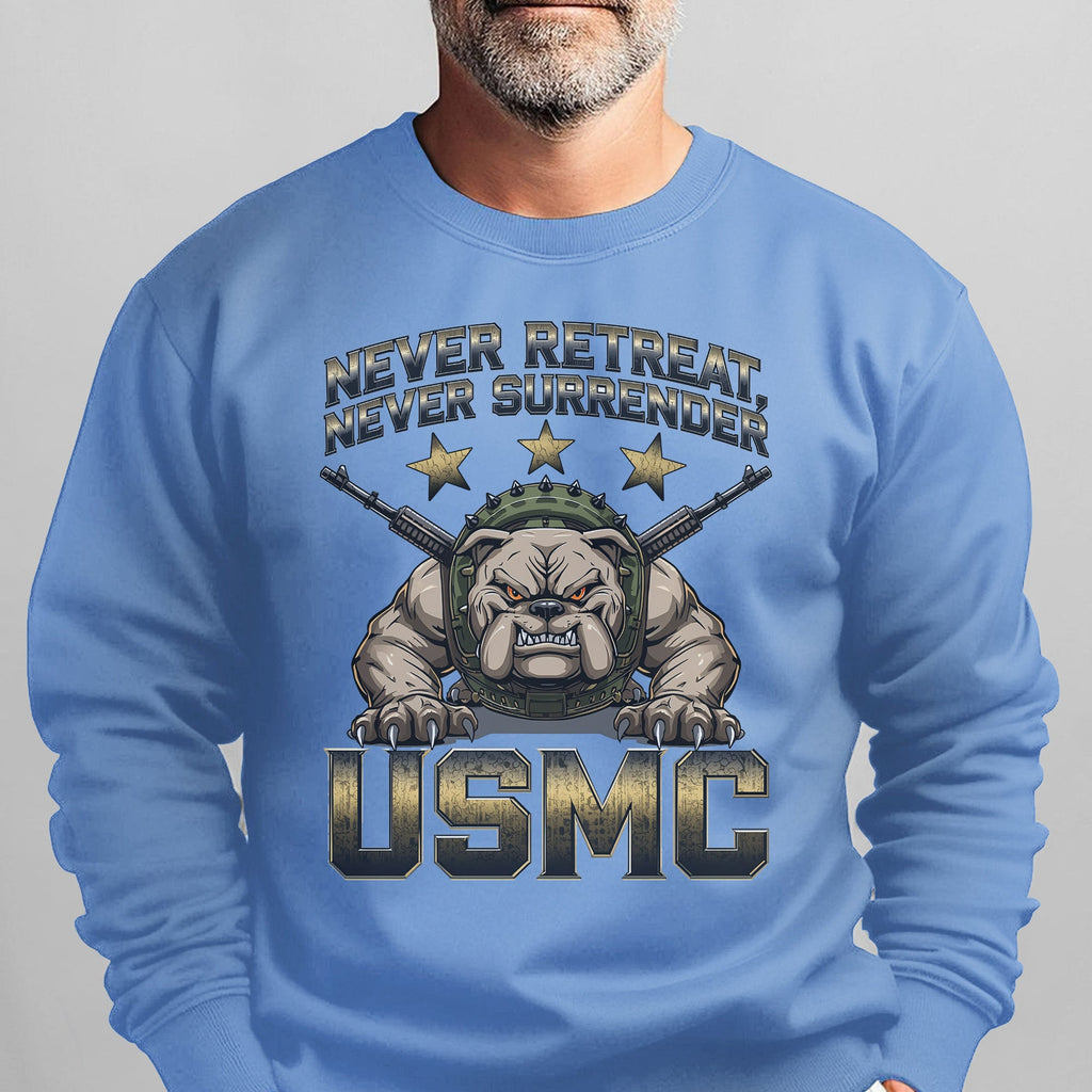 Bulldog Never Retreat Surrender Sweatshirt product image 11