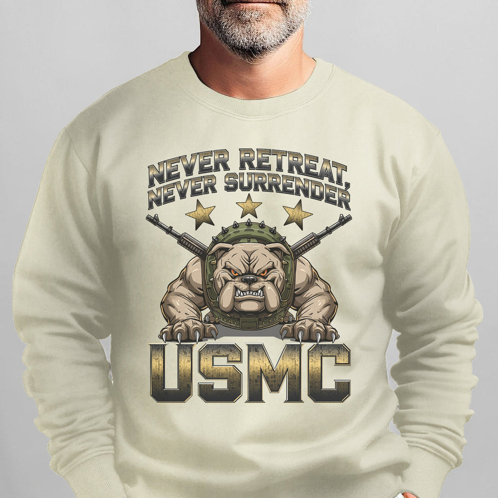 Bulldog Never Retreat Surrender Sweatshirt product image 7