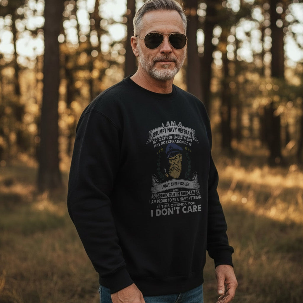 I'm a Grumpy Old Navy Veteran I Have Sweatshirt product image 3