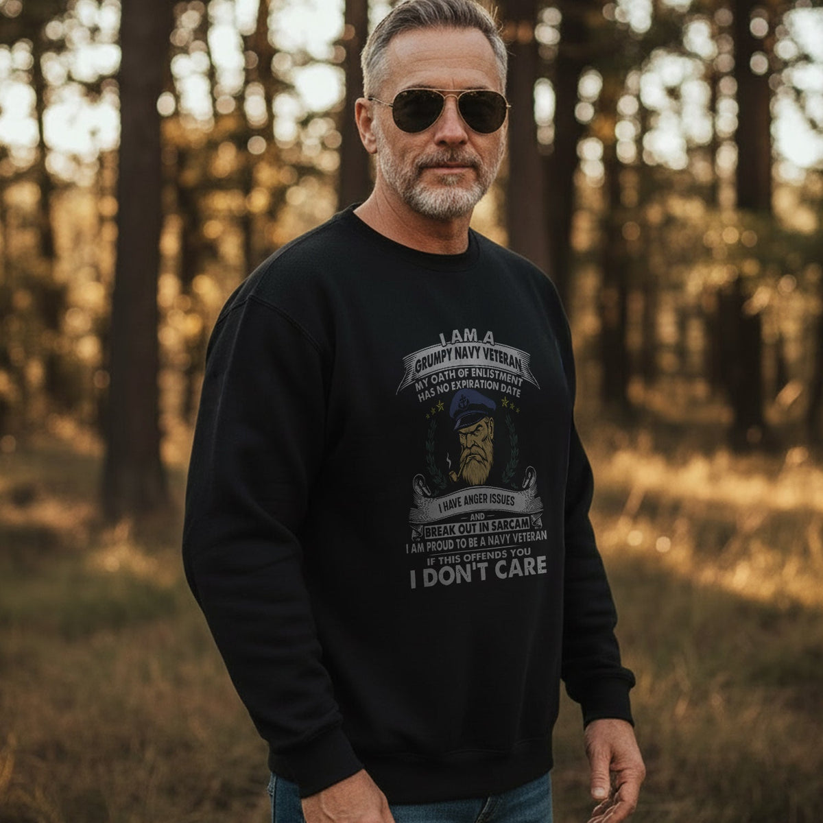 I'm a Grumpy Old Navy Veteran I Have Sweatshirt product image 3