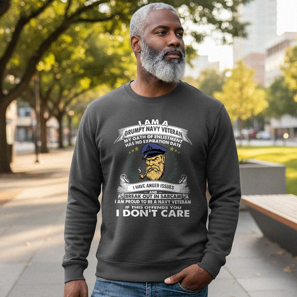 I'm a Grumpy Old Navy Veteran I Have Sweatshirt product image 4