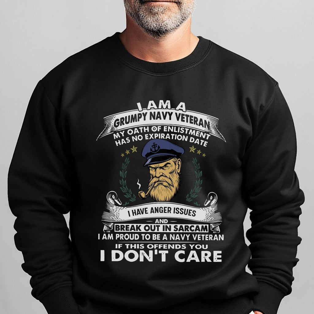 I'm a Grumpy Old Navy Veteran I Have Sweatshirt product image 6