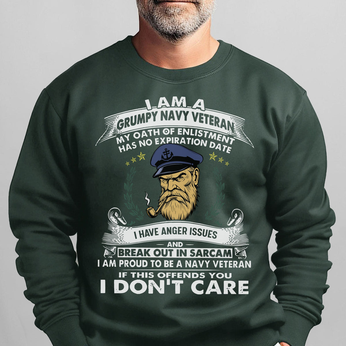 I'm a Grumpy Old Navy Veteran I Have Sweatshirt product image 11