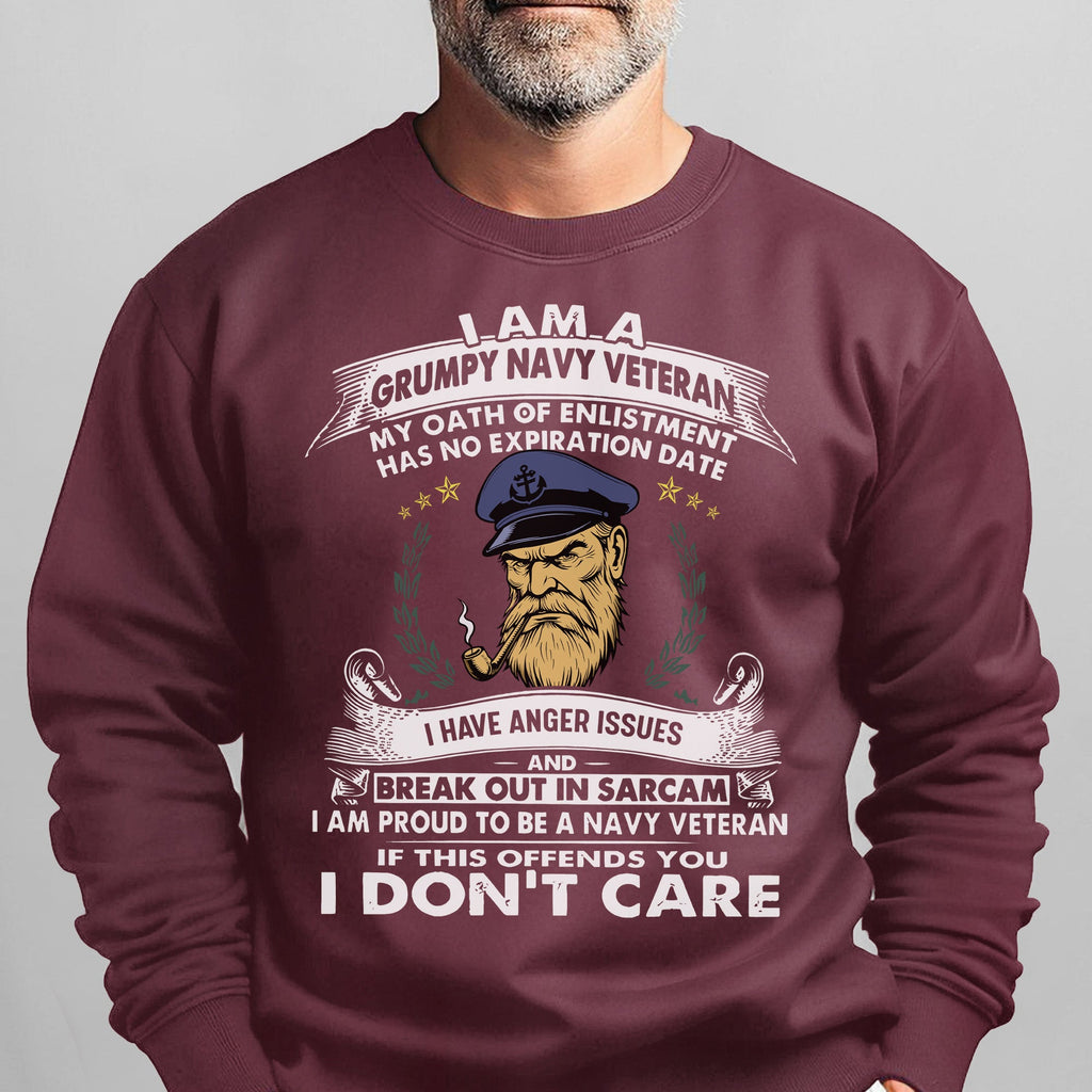 I'm a Grumpy Old Navy Veteran I Have Sweatshirt product image 14
