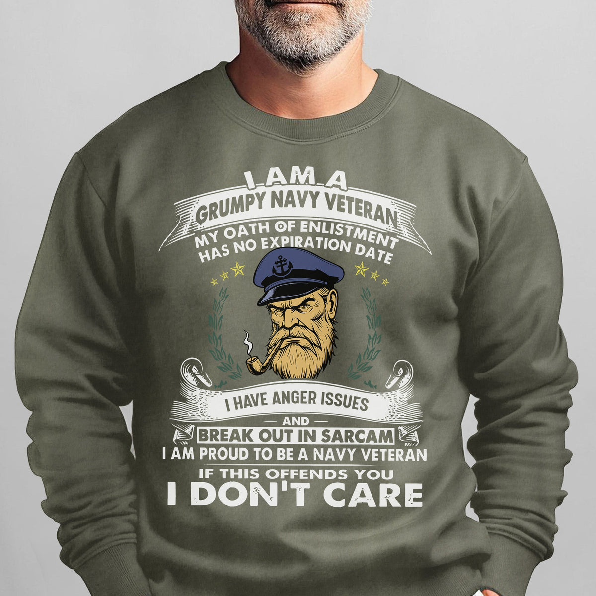 I'm a Grumpy Old Navy Veteran I Have Sweatshirt product image 10
