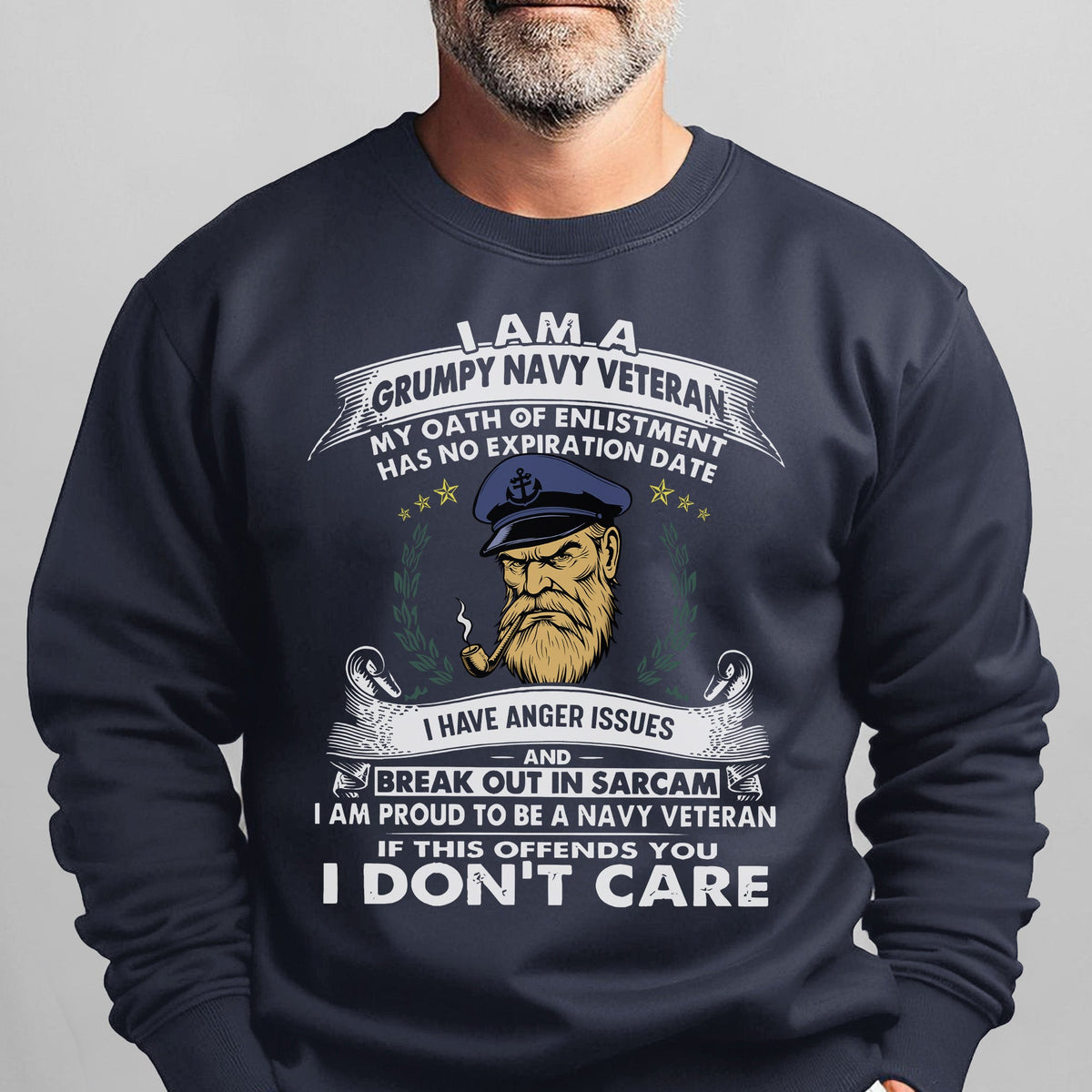 I'm a Grumpy Old Navy Veteran I Have Sweatshirt product image 8