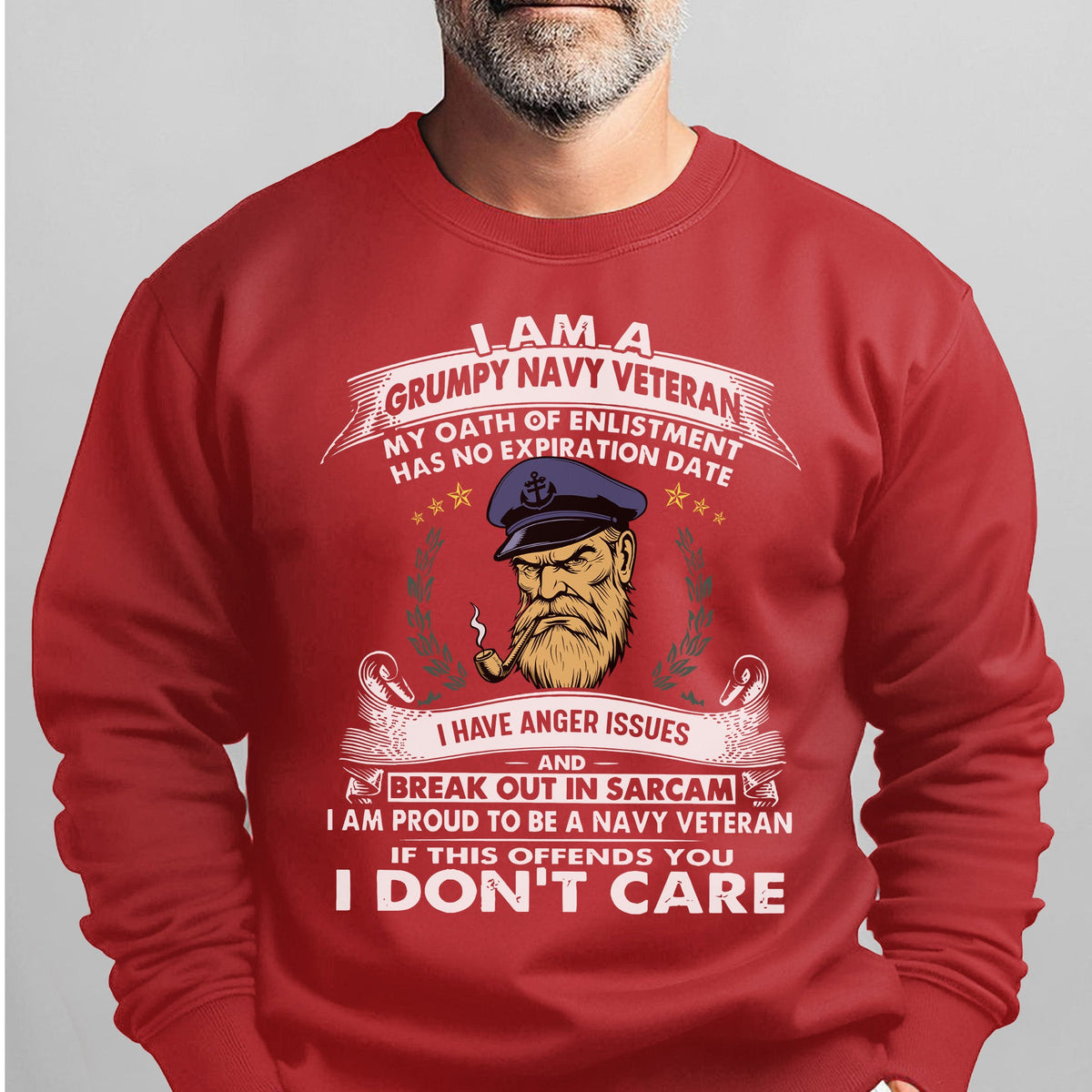 I'm a Grumpy Old Navy Veteran I Have Sweatshirt product image 12