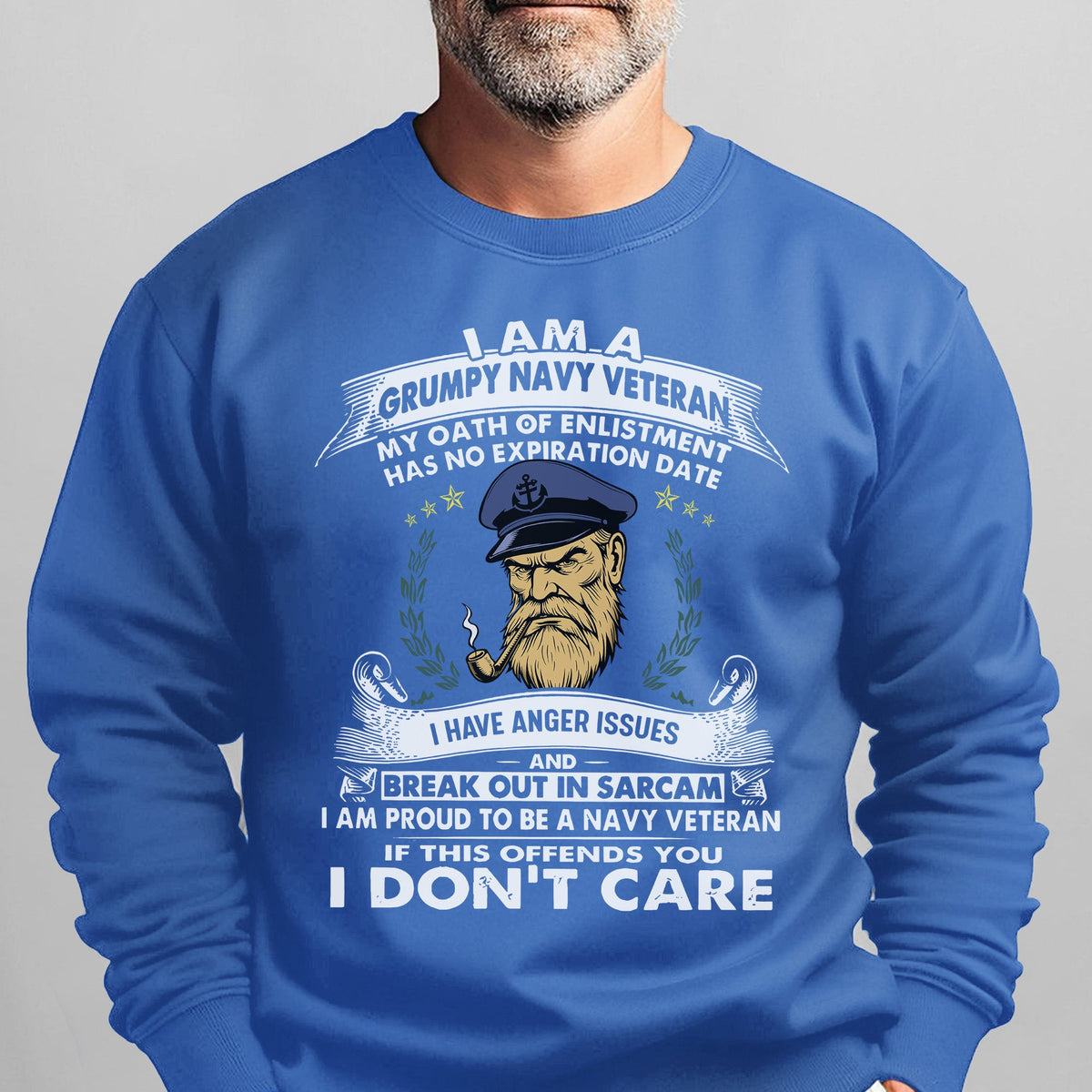 I'm a Grumpy Old Navy Veteran I Have Sweatshirt product image 13