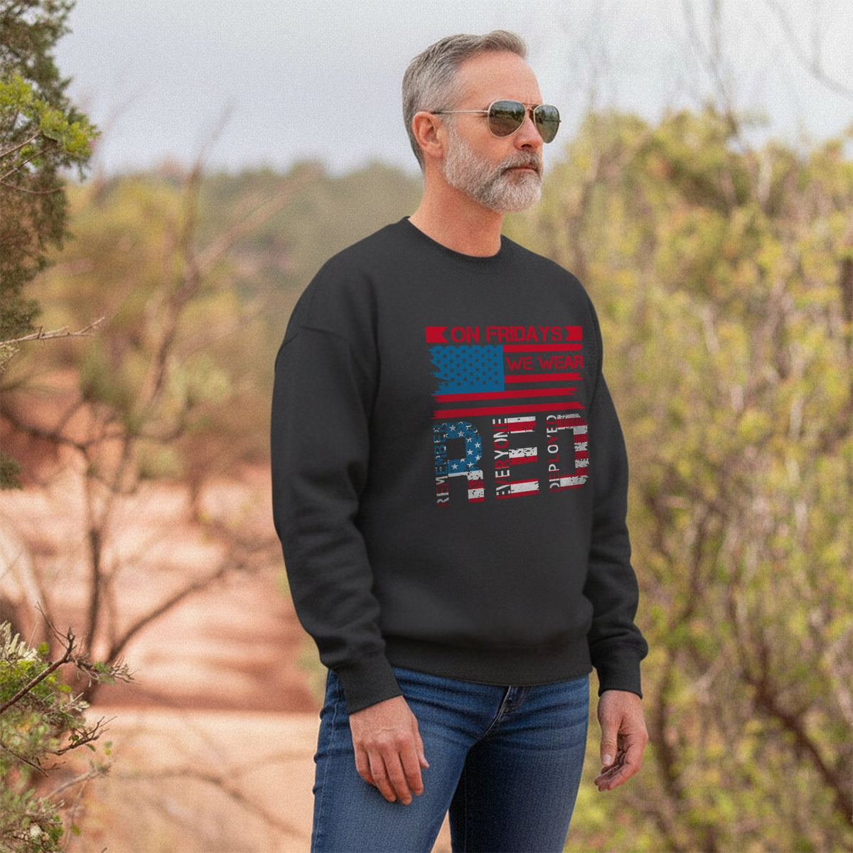 On Fridays We Wear Red Remember Sweatshirt product image 5