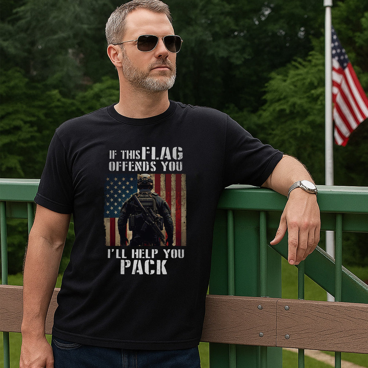 If This Flag Offends You I’ll Help Pack T-Shirt product image 13