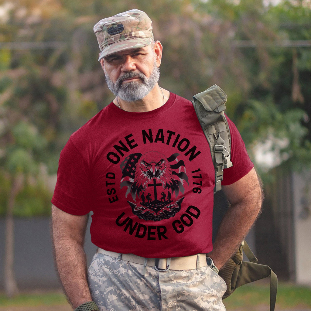 One Nation Under God with Eagle Jesus T-Shirt product image 10