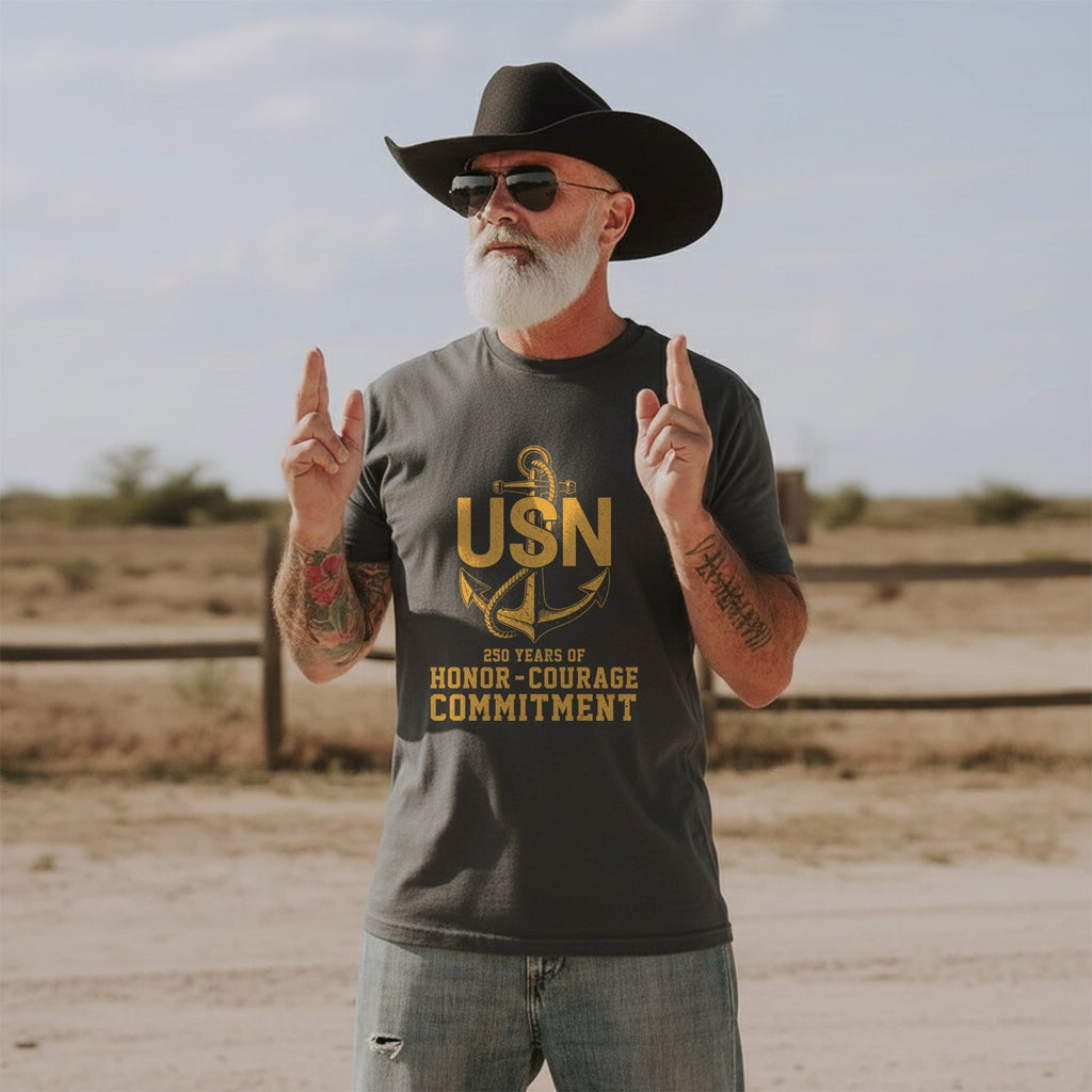 250 Years of U.S. Navy Honor T-Shirt product image 4