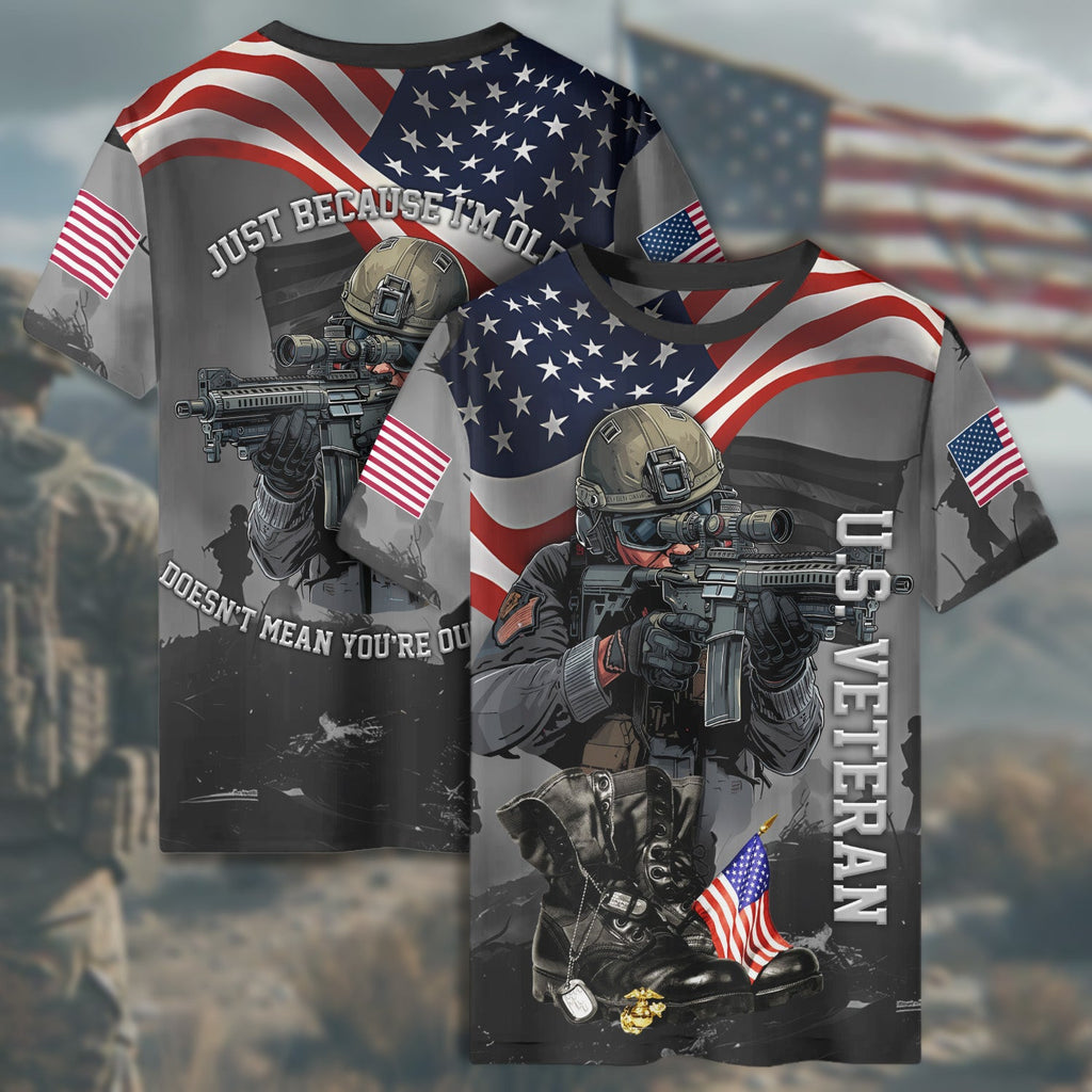 U.S. Sniper I’m Old Doesn’t All-over Print T-Shirt product image 4