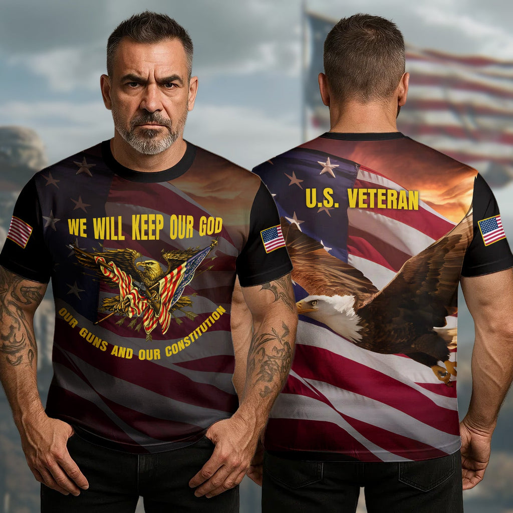 We Will Keep Our God Guns All-over Print T-Shirt product image 10