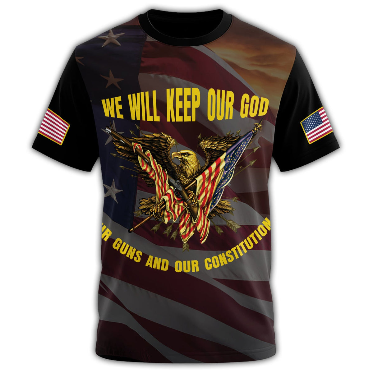 We Will Keep Our God Guns All-over Print T-Shirt product image 2