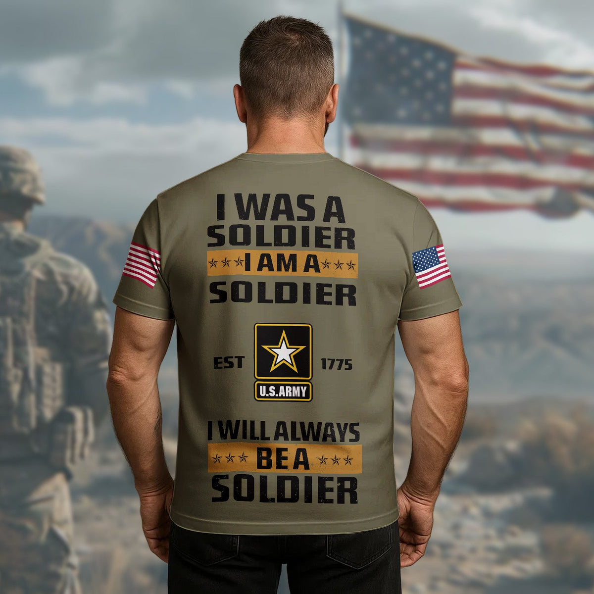 I Was a Soldier Will Always Be a All-over Print product image 3