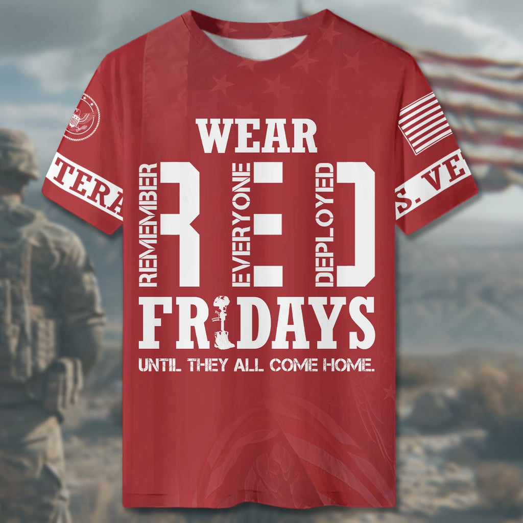 RED Fridays Until They All All-over Print T-Shirt product image 4