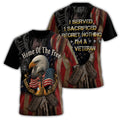 Home of the Free Because of All-over Print T-Shirt product image 1