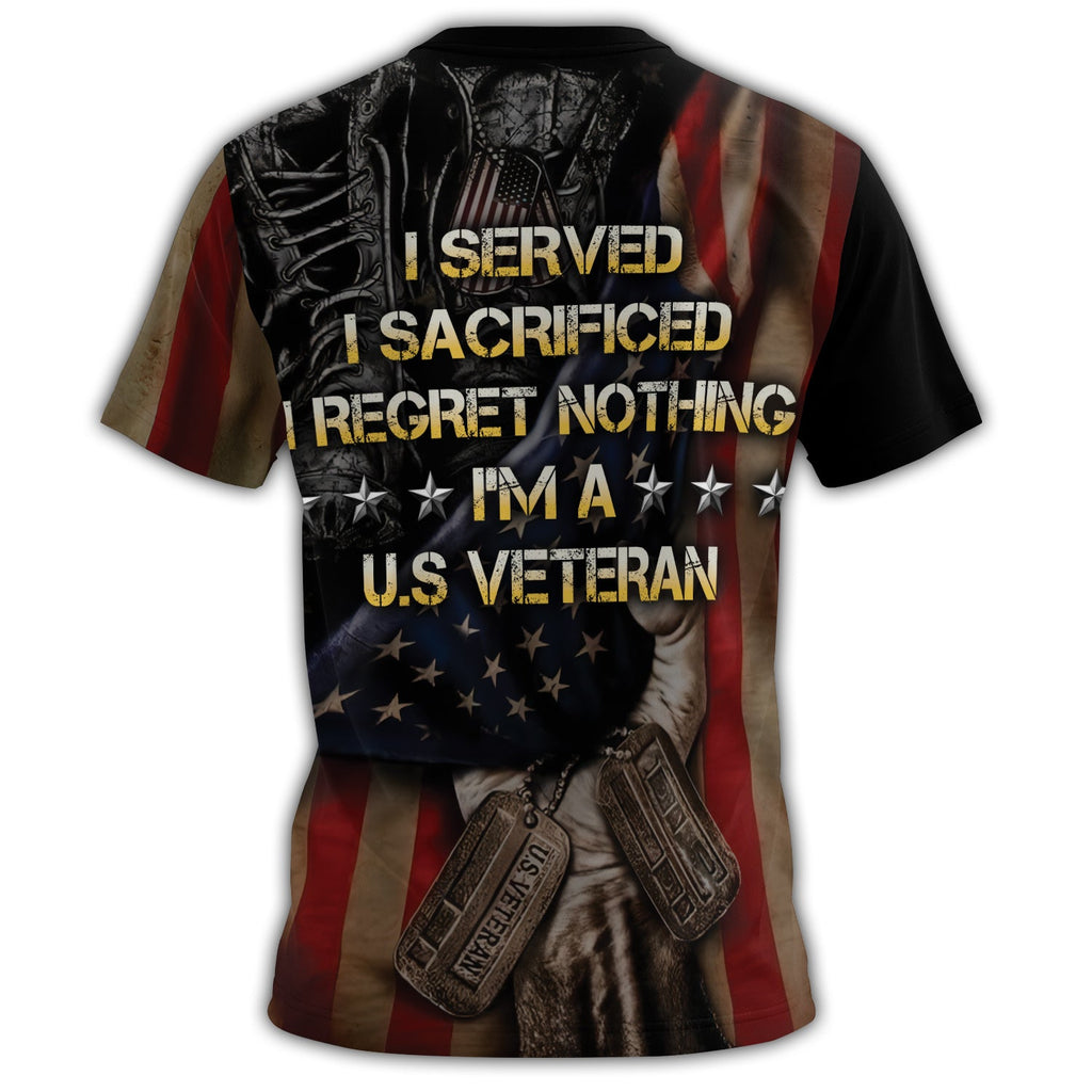 Home of the Free Because of All-over Print T-Shirt product image 3
