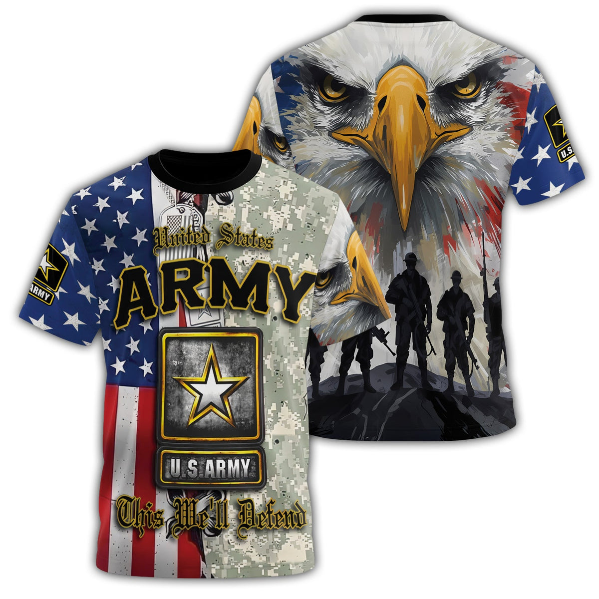 U.S. Army This We’ll Defend All-over Print T-Shirt product image 1