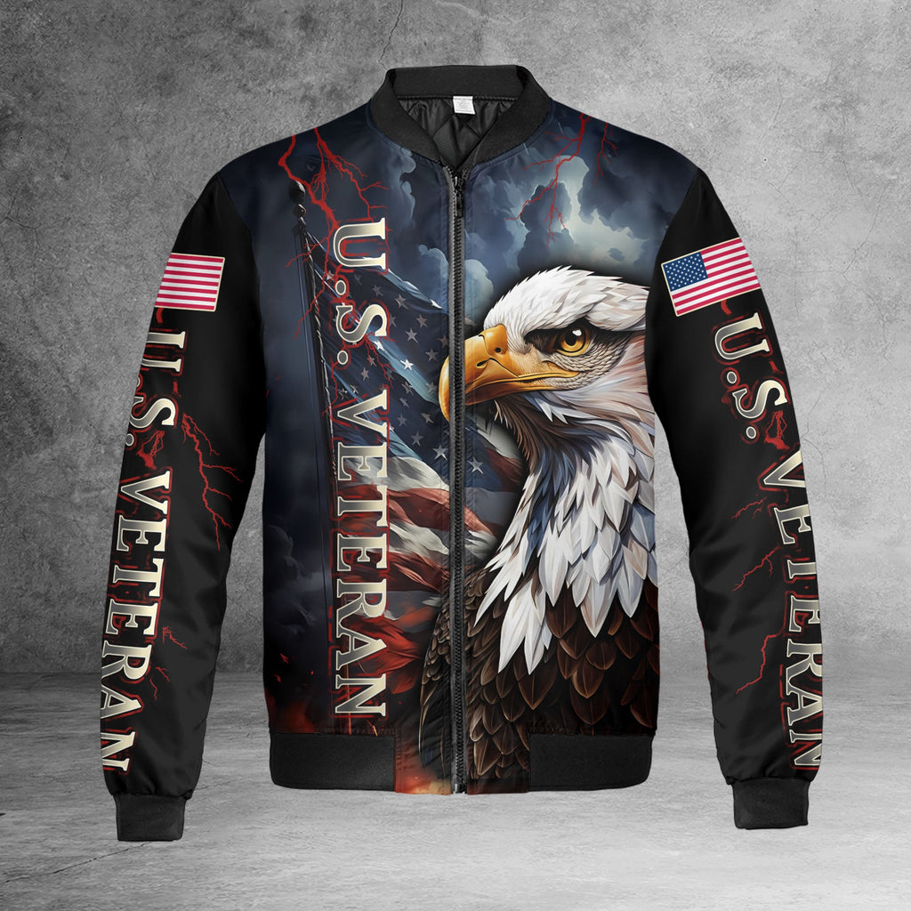 Freedom Earned All-over Print Bomber Jacket product image 6