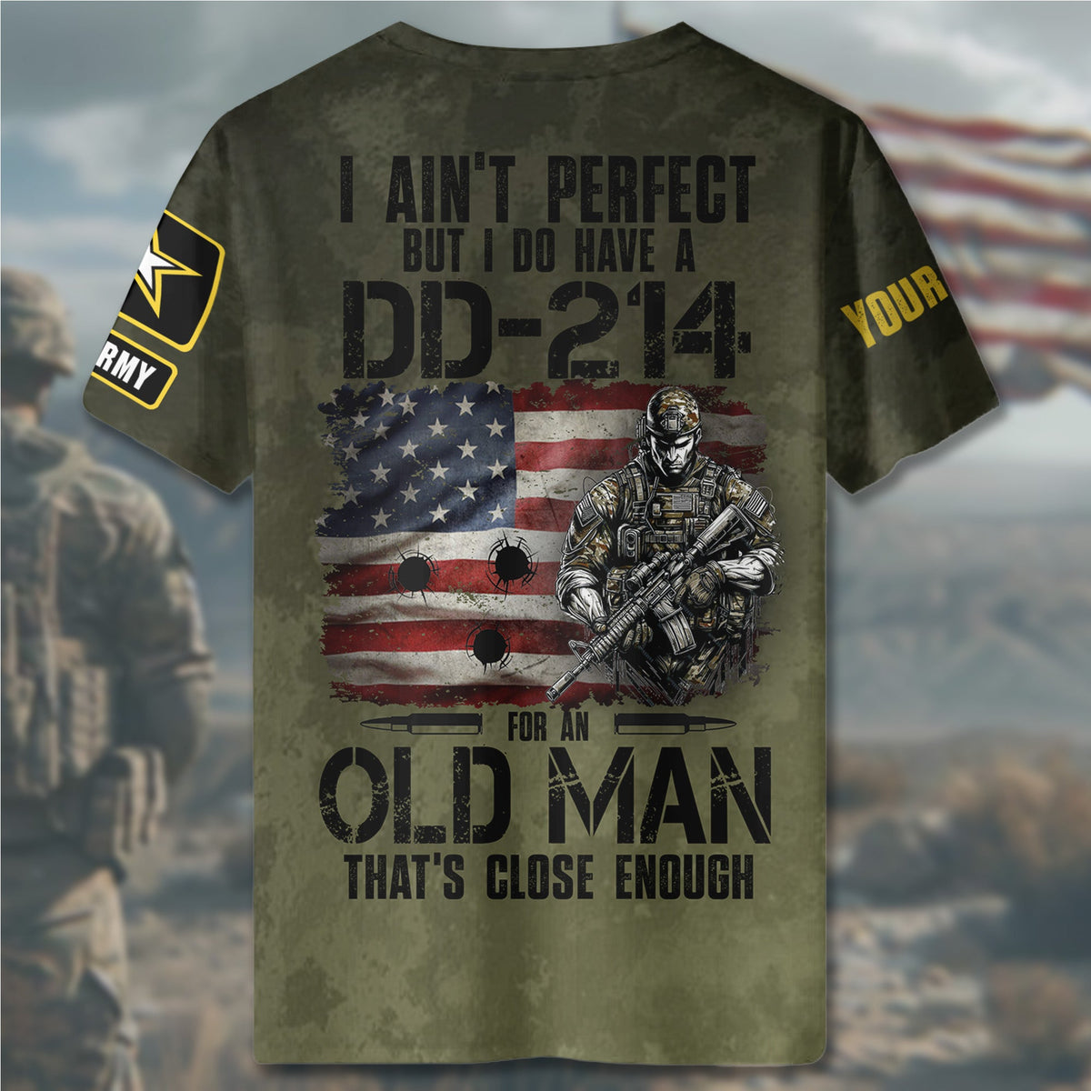 U.S. Army I Ain’t Perfect But I’ve Got a DD-214 All-over product image 5