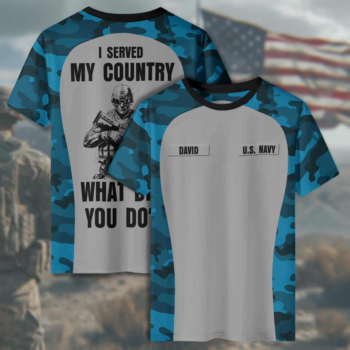U.S. Navy I Served My Country What Did You Do? All-over product image 6