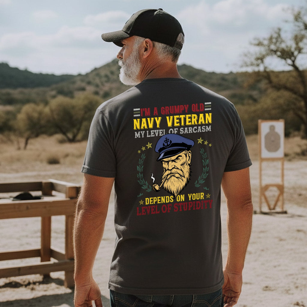 I'm a Grumpy Old Navy Veteran My Level of Sarcasm Depends product image 4
