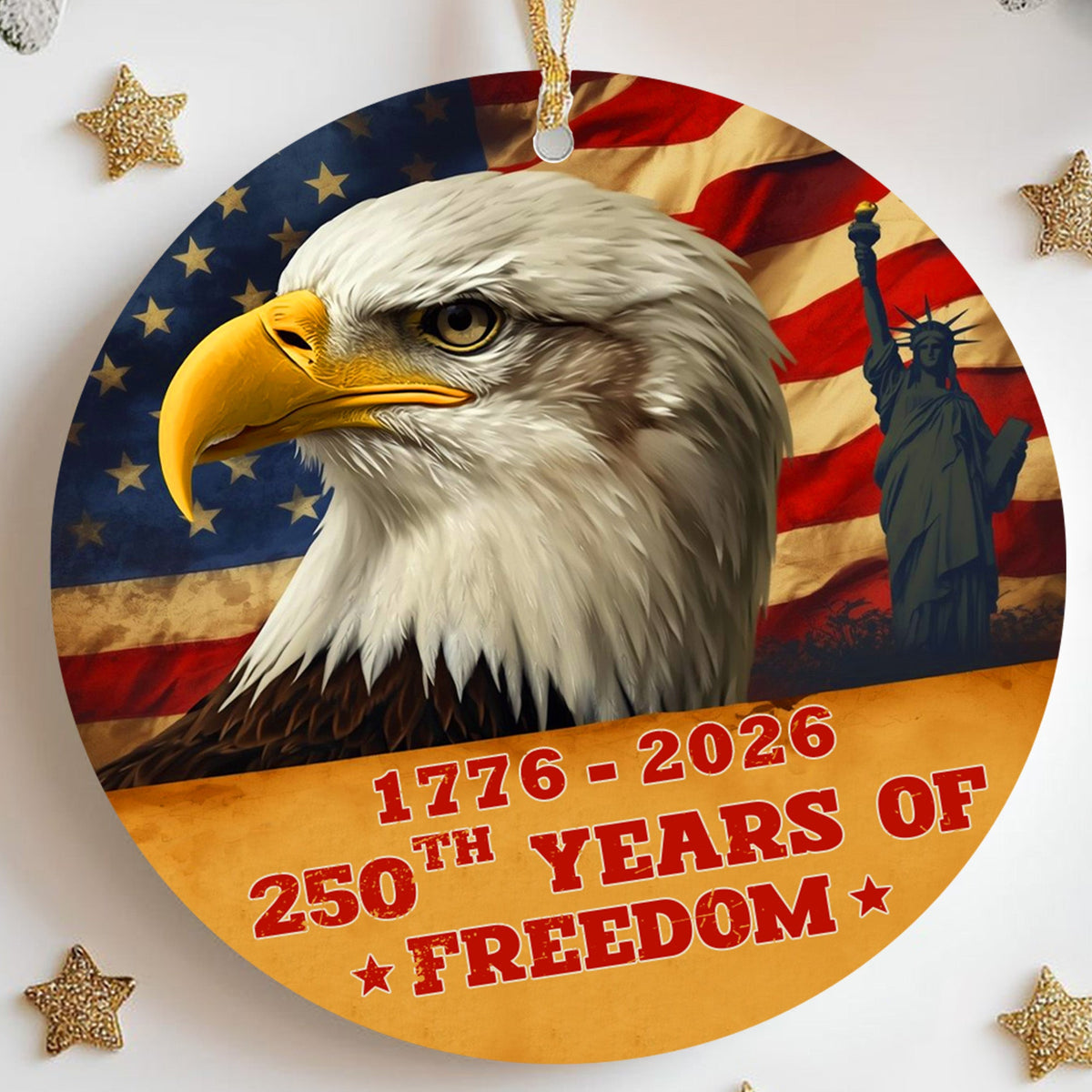 250 Years of Freedom Veteran Personalized Ornament
