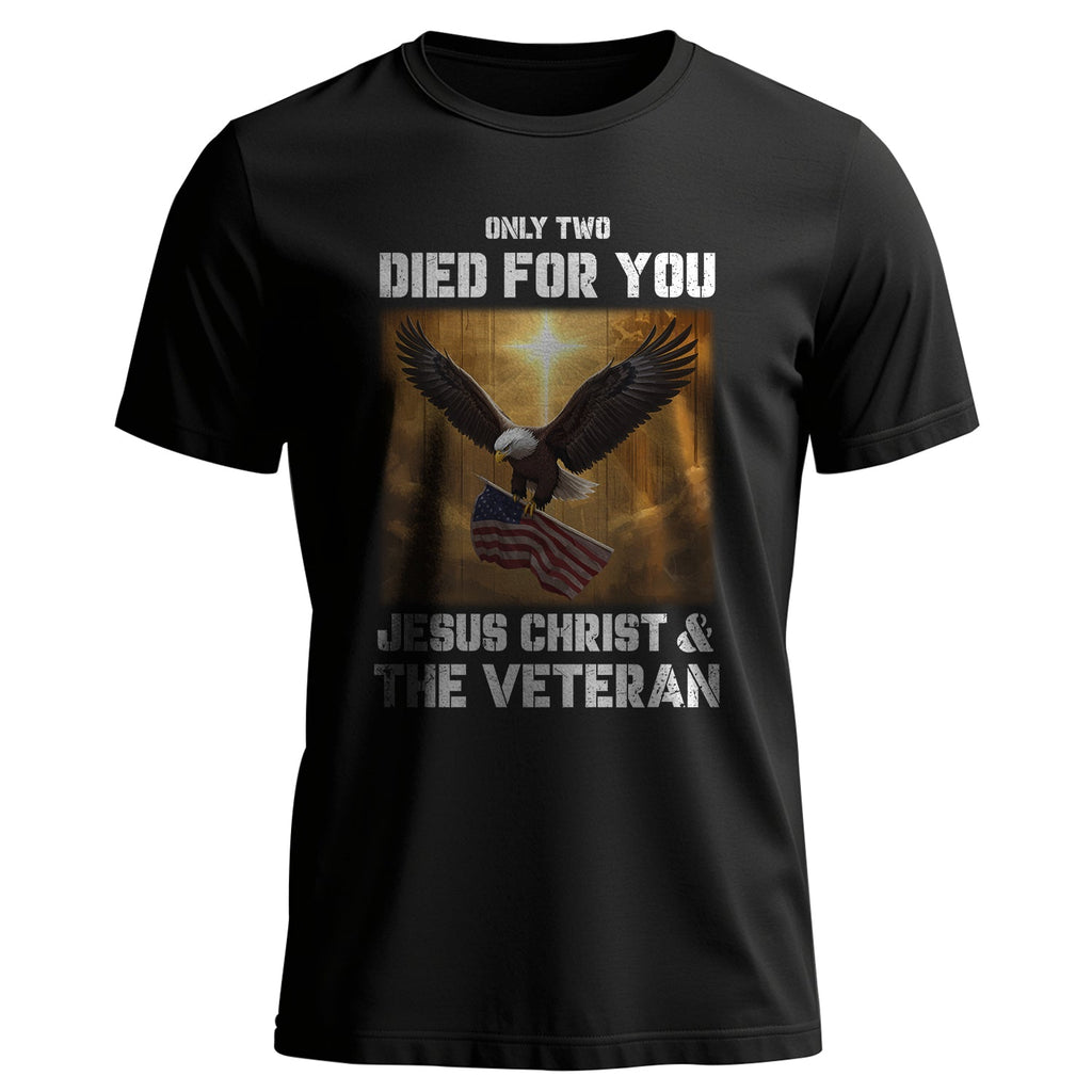 Only Two Died for You Jesus Christ and The Veteran T-Shirt product image 1