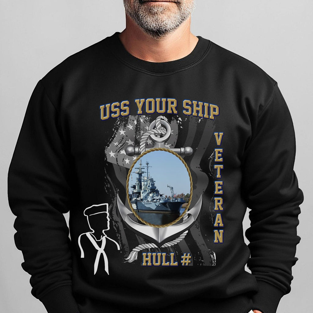 US Navy USS Your Ship Personalized Sweatshirt product image 5