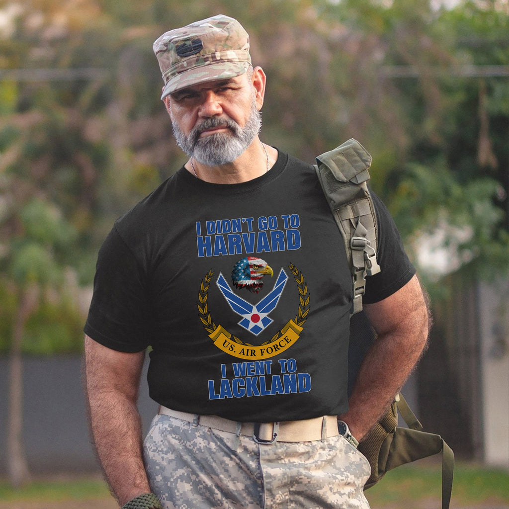 I Didn't Go to Harvard I Went to Lackland T-Shirt product image 6