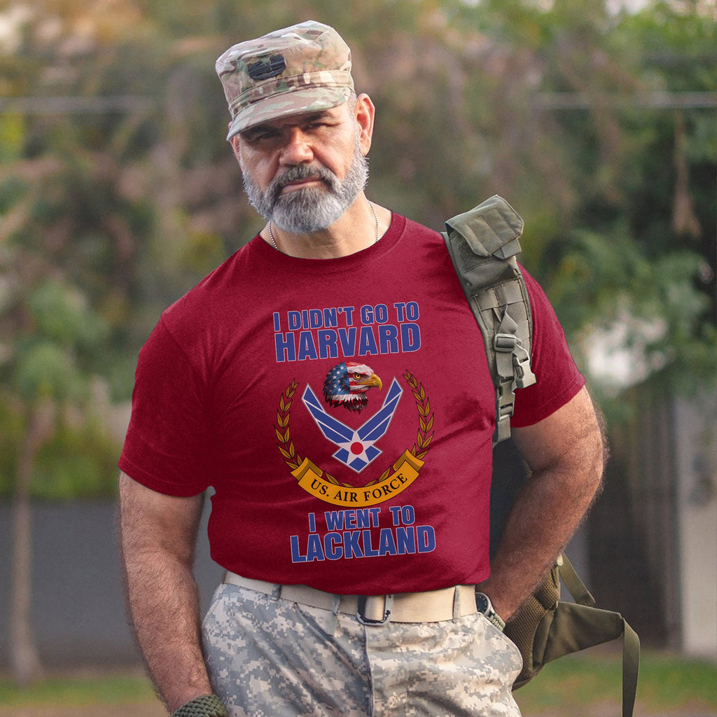 I Didn't Go to Harvard I Went to Lackland T-Shirt product image 13