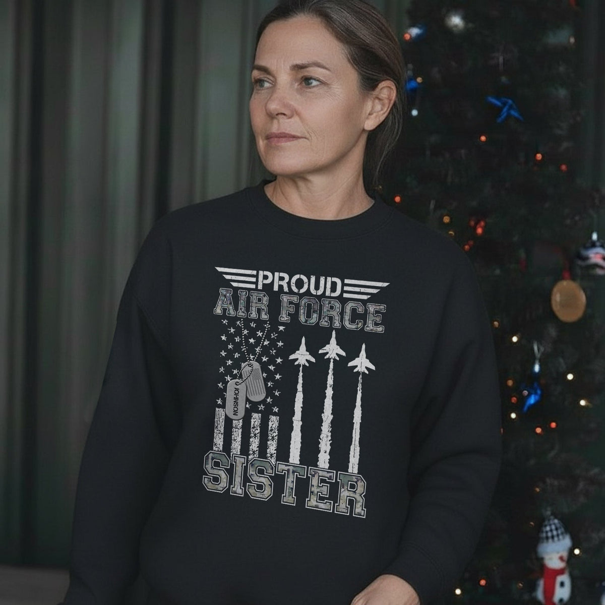 Proud Air Force Mom US Personalized Sweatshirt product image 4